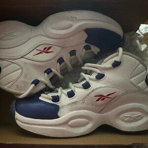 Reebok Question Mid- Blue Toe